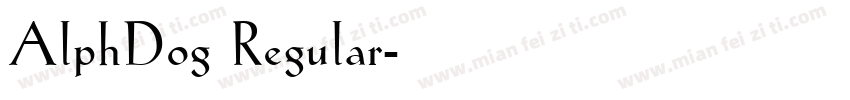 AlphDog Regular字体转换
